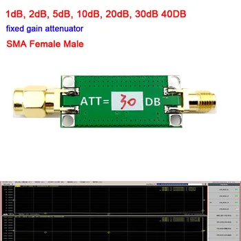 0-3 Ghz радиочестотни инвалидизиращи с фиксиран коефициент на усилване на 1 db, 2 db, 5 db, 6 db, 10 db, 20 db, 30 db, 40 db SMA Женски Мъжки F/Ham Радиоусилитель НОВА
