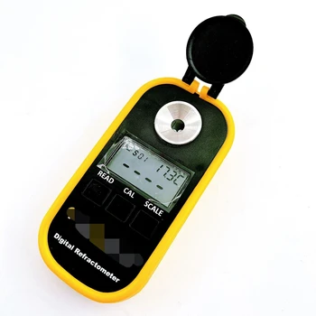 1 комплект Сахарометр за измерване на концентрацията на мед Рефрактометър с двойна употреба с дигитален дисплей Инструмент за пчеларството