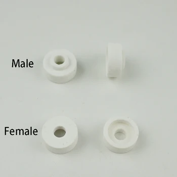10 бр керамични конусни изолатори с диаметър 5 mm 6,5 mm, глиноземно-порцеланов изолатор за отопление тел