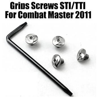 4шт Ръчни Винтове От Неръждаема Стомана Тежки Потребителски Ръкохватки на Винт с Ключ Т8 Torx За Грайфери STI/TTI Combat Master 2011 MST2011