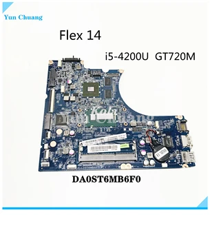 DA0ST6MB6F0 DA0ST6MB6E0 дънна Платка За Lenovo IdeaPad Flex 14 Flex 15 дънна Платка на лаптоп С процесор i3 i5 i7 GT720M GPU DDR3L