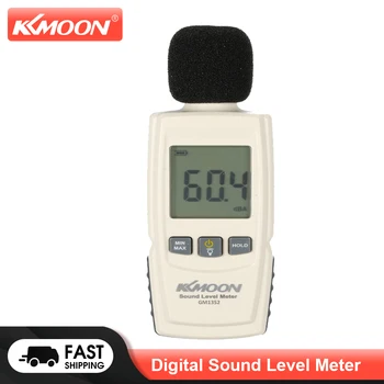 KKMOON LCD Цифров Измерител на нивото на звука Ръчно Измерител на силата на Звука, DB Шум Измервателен уред За наблюдение на Децибела Тестер 30-130 db