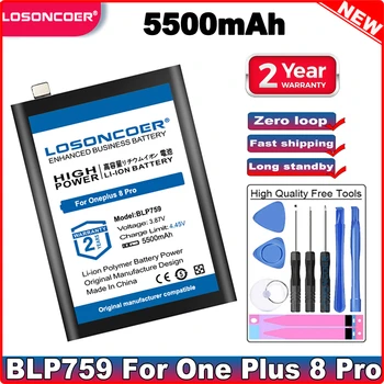 LOSONCOER 2900 mah ~ 5500 mah BLP759 BLP761 BLP801 Батерия за мобилен телефон Oneplus One Plus 8/8 Pro/8pro/8T pro 8Tpro