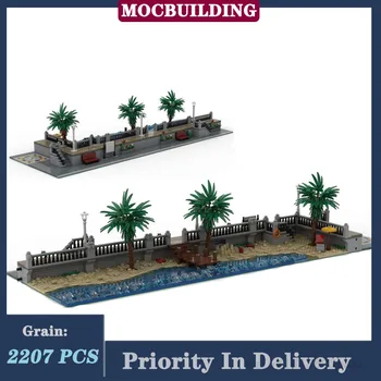 MOC City Модулен набор от градивни блокове за плаж, събиране на крайбрежните сгради, серия играчки в подарък