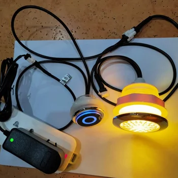 RGB LED Hottub Светлини Spa Whirlpool Лампа Фототропная за дупки 55-60 мм 2 W кристален повърхност лампа за гореща вана 1 адаптер контролер