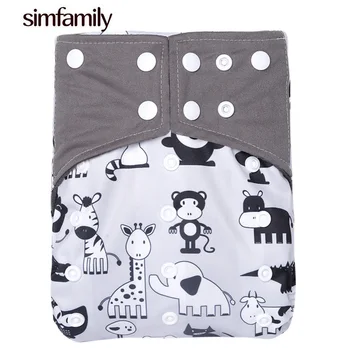 [simfamily] 1 бр. за многократна употреба текстилен джоб пелена с бамбуковым въглища, моющийся, регулируема по размер, бебешки пелени джоб
