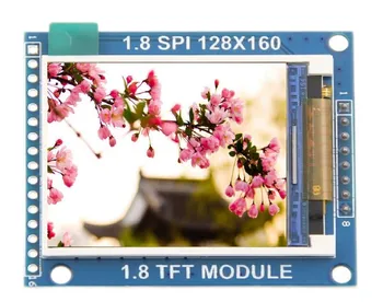 ST7735S TFT модул 16BIT RGB 65K цветен 4-жични SPI интерфейс LCD модул с объединительной платка печатна платка Сериен порт SPI изисква само 4 вход изход