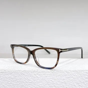 Tom Ford Извънгабаритни мъжки луксозни маркови дизайнерски дамски слънчеви очила с плосък огледало, реколта мъжки анти-сини очила TF5842