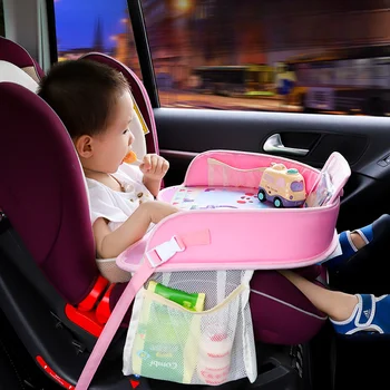 Аксесоари за детски седалки, монтирани в автомобила, Чанта за съхранение на детски играчки, детски водоустойчив дъска за гладене с анимационни принтом