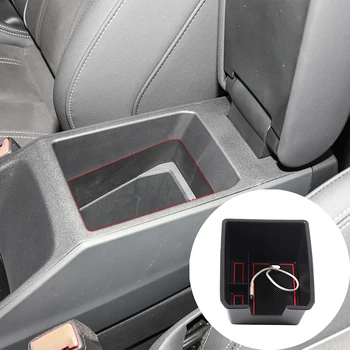 За Audi Q4 E-tron/Q5 ABS Черна кола централен блок за Управление Подлакътник Кутия За Съхранение тава Аксесоари за интериора на колата