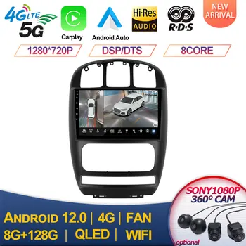 За Dodge caravan Chrysler Pacifica 2010 11 07 Android 12 плейър авто монитор радио Мултимедиен плейър Навигация стерео уредба
