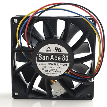 За Sanyo San Ace 80 9GV0812P4J04 DC 12V 0.47 A 3800 об/мин 8 см 8025 80x80x25 mm 4 Тел PWM Двойна Топка Вентилатор за Охлаждане