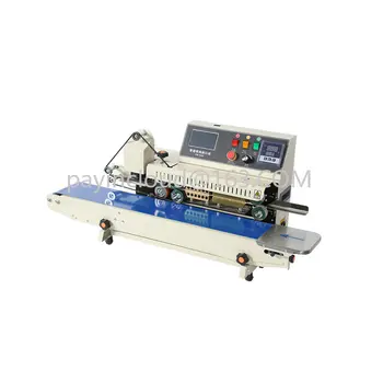 Индустриална машина за непрекъснато лента за запечатване PM-1800, лентово о устройство с принтер мастилено-лентово о устройство за кафе пакети