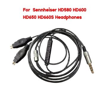 Кабел за подмяна слушалки, кабел за обновяване на слушалки Sennheiser HD580 HD600 HD650, кабел за слушалки от висококачествен PVC материал