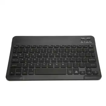 Клавиатура Bluetooth 78 клавиши с подсветка RGB, ультратонкая тиха преносима безжична клавиатура, подходяща за смартфони, таблети, лаптопи