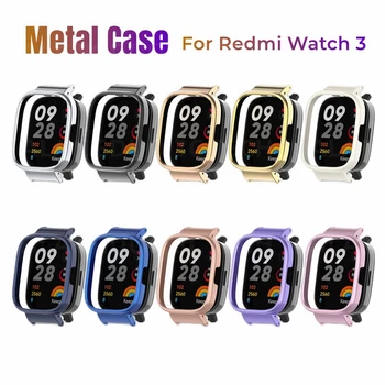 Метален корпус за Redmi watch 3 от неръждаема стомана, защитната обвивка, броня, рамка за умни часа Mi Watch Lite3, аксесоари