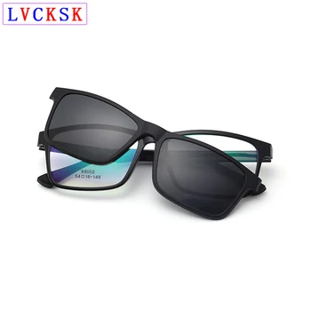 Модерен калъф за магнит, поляризирани очила, мъжки и дамски очила за по-спортно шофиране, огледална светкавица, скоба за нощно виждане, слънчеви очила N5