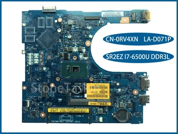 Най-добрата стойност CN-0RV4XN за дънната платка на лаптоп Dell Inspiron 15 5559 AAL15 LA-D071P REV: 1.0 НА SR2EZ I7-6500U 100% тестван
