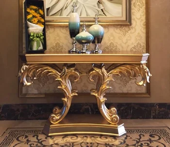 Нео-класически европейски стил, на маса, веранда, с полукръгла маса, място за антре, офис, декориране на всекидневна, разделительный маса