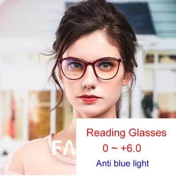 Очила за четене за рецепта с антирефлексно покритие и защита от uv, женски мъжки луксозни маркови компютърни очила, блокиране на синя светлина, увеличаване на