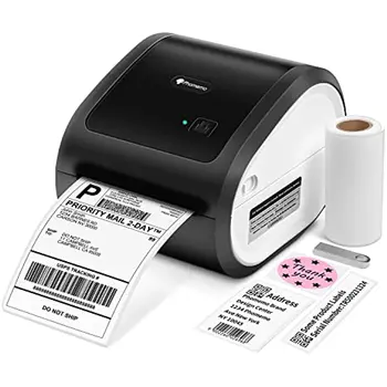 Производител на етикети Phomemo D520, принтер за етикети за доставка, преносим принтер лепило етикети за вашия офис, училище