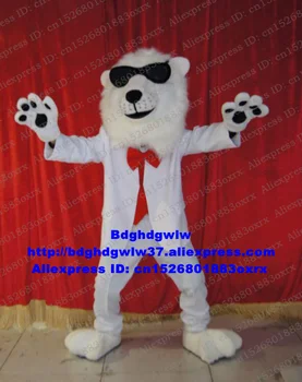 Талисман Костюм от Бял Лъв, костюм на герой на комикс за възрастни, Образователна изложба, лансиране на нови продукти zx2934