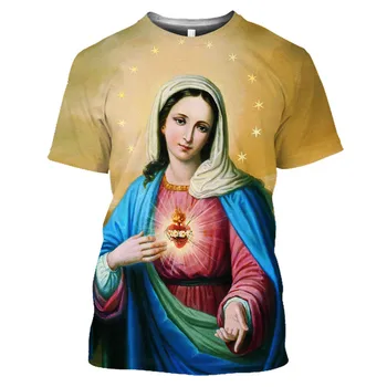 Тениска Virgin Mary религиозен модел 