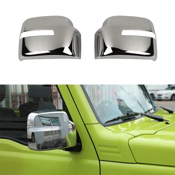 Украса на капачки за Огледала за обратно виждане на автомобила ABS Етикети за Suzuki Jimny 2019 + Външни корнизи за Автостайлинга 2 бр.