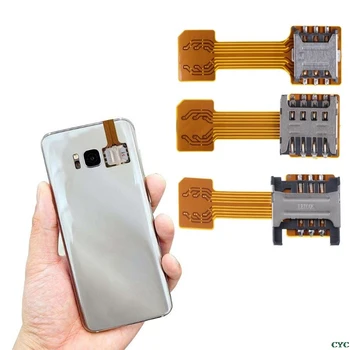 Хибриден двоен адаптер за две СИМ-карти Micro SD за вашия телефон Android Продължавам Nano Mic