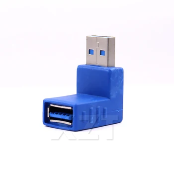 1бр Ъгъл 90 градуса USB 3.0 Тип A Штекерный конектор тип 