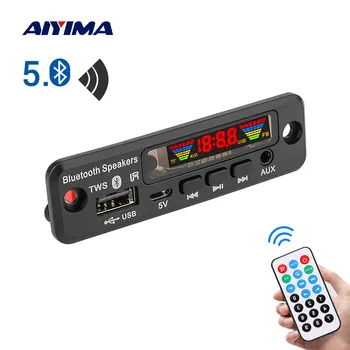 AIYIMA TWS Bluetooth-съвместими Аудио MP3 Декодер Платка led Спектрален дисплей APE За Домашно Кино Декодиране без загуба на FM USB AUX еквалайзер