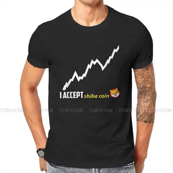 Millionaire Digital Crypto Shiba Inu Монета Тениска Реколта Гранжевая Фланелка с Голямо Деколте Големи продажби Harajuku Мъже С Къс Ръкав