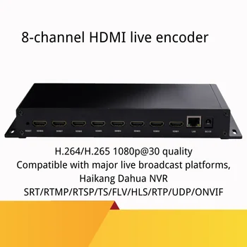 OTV-CY5 8-канален енкодер H. 265 hdmi, видеопередатчик H. 264, отразяване на живо на iptv facebook youtube