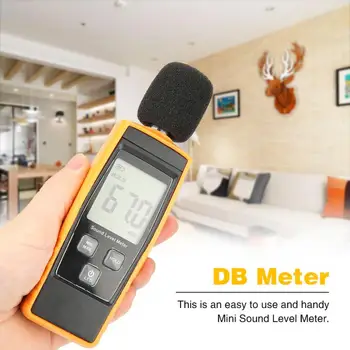 RZ1359 цифров LCD м децибелов, DB, измерване на нивото на звука, практичен измервателен уред