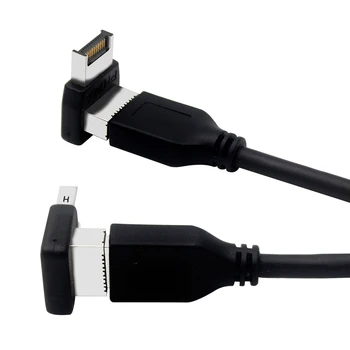 USB 3.1 Type E 90-градусов датчик Вертикален адаптер тип E за заглавието на 90 градуса адаптер USB Type E конектор на дънната платка на КОМПЮТЪР