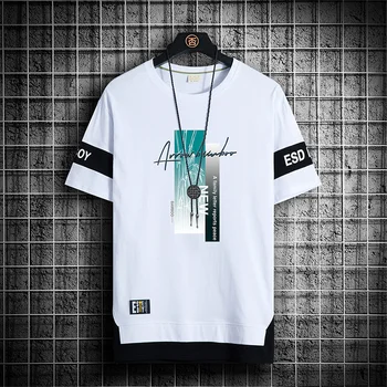Y2k Облекло Zevity Европейската Облекло Тениска Harajuku Мъжка Тениска с къс ръкав Ateez Евтини продукти За 2 долара Ризи Вейп Върховете Valorant
