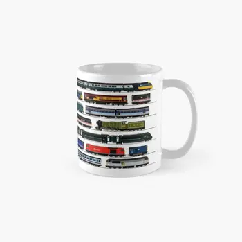 Британските влакове Класическа чаша, Чаша с изображение на чай, кръгла кухненска Посуда за напитки, кафе дизайн с принтом, Подаръци, просто Фотоизображение