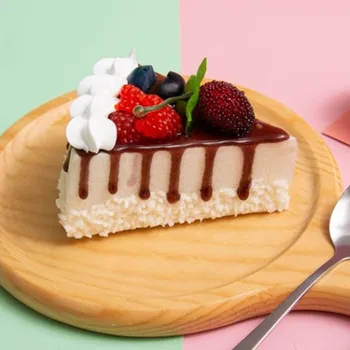 Имитация на Плодове Srtawberry Малина Триъгълно парче Торта реалистичен Модел на Хранене Подпори За Фотосесия Изкуствен Торта-Сладолед Забавни Играчки