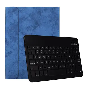 Калъф за безжична клавиатура БТ, защитен калъф, преносима клавиатура за 2018 Pro 11 (бяло и синьо)