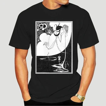  Класическа илюстрация на Оскар Уайлд в стила на изобразителното изкуство, мъжка тениска с нов ръкав, тениска Обри Биърдсли