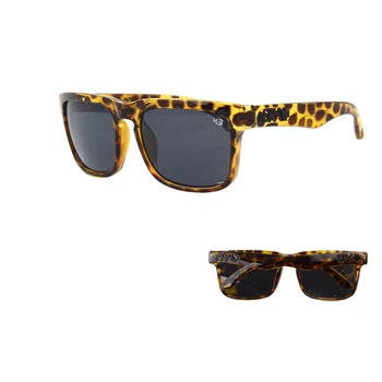 Леопардовый принт ретро Слънчеви очила KEN BLOCK Женски отразява огледално мъжки слънчеви очила ретро квадратни очила за шофиране UV