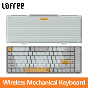 Механична клавиатура Lofree Wireless Bluetooth 84 клавиша, преносима, акумулаторна Type-C, с магнитна капачка за ключове