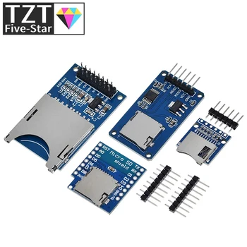 Модул D1 Mini TF Card, Micro SD Такса за Разширяване на Съхранение на Mini Micro SD TF Карта Модул за Защита на Паметта С Изводи за Arduino ARM, AVR