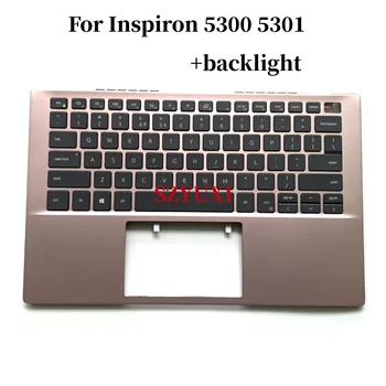 Нов американски английски за Dell Inspiron 5300 5301 клавиатура с поставка за ръце на колекцията с подсветка XPFWG YPRV2