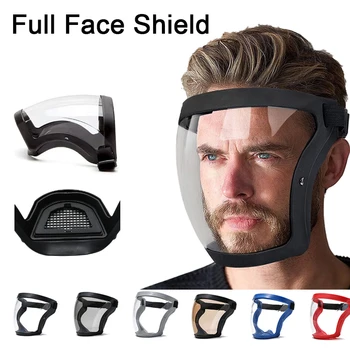 Пълна Защитна маска за лицето, Защитни Очила, Пылезащитная Маска за лице, Кухненски инструменти, защита от пръски масло, защитен екран